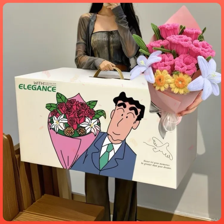 广志的花送美伢的花束同款粉色成品扭扭棒生日礼物浪漫玫瑰送女生商品图