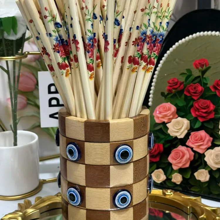 家用无漆防霉高档楠竹筷子中式30双筷子