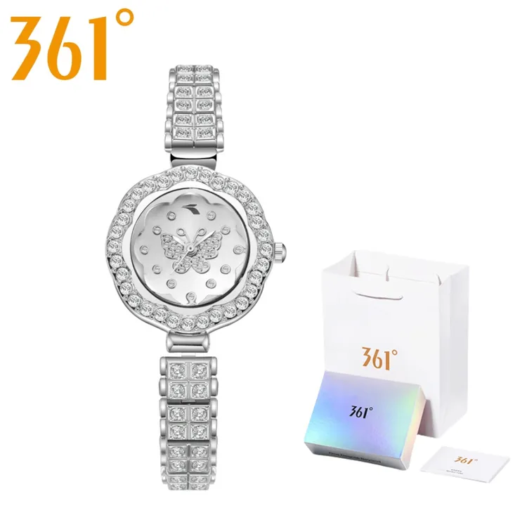 361°气质女士轻奢腕表精致时尚百搭款简约链条女生手表送女友礼物