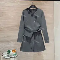 【宠粉价】秋季上新设计师新款时尚休闲气质半身裙套装TZ-496