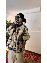 KkK【心动费尔岛 】巴恩风复古无领摇粒绒外套
