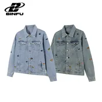 BINFU新款男女同款秋冬牛仔外套