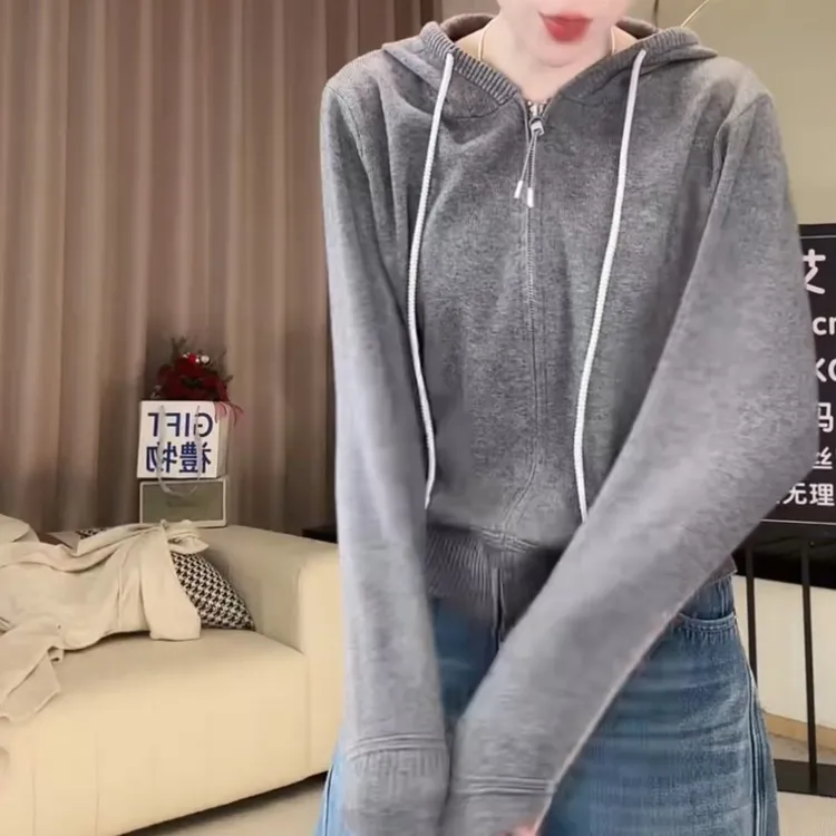 【心动帽衫上衣】新款韩系休闲时尚宽松百搭简约大气帽衫LK2509386