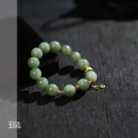 芙柳|和田玉*手串*18K金镶嵌XYC25041020多样性发其一