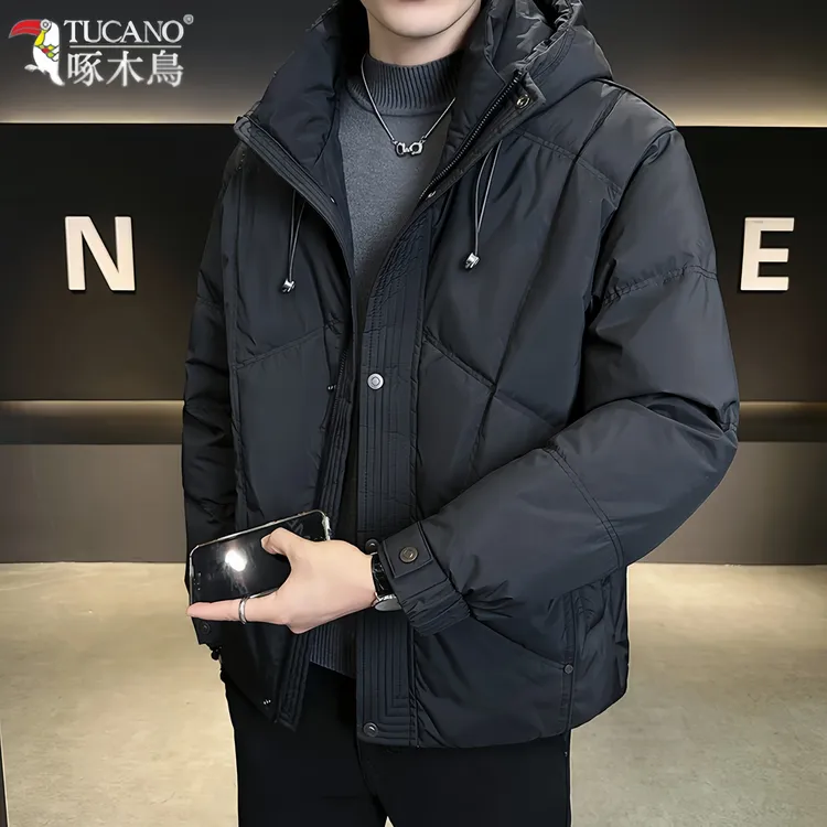 TUCANO/啄木鳥冬季男士新款连帽防寒服时尚潮流保暖御寒长袖外套 