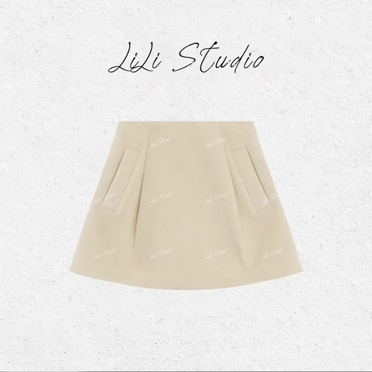 PCNY丨不理理「暖冬柔裙」澳洲进口美利奴绵羊毛毛呢A字显瘦半身裙