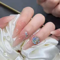 轻纱 施家全华 纯手工定制穿戴甲美甲成品美甲贴片10片