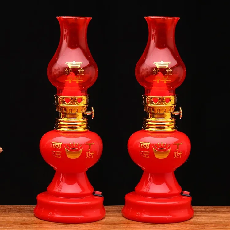 家用LED双喜灯中式结婚灯红色蜡烛灯入伙灯新婚床头灯长明灯婚灯