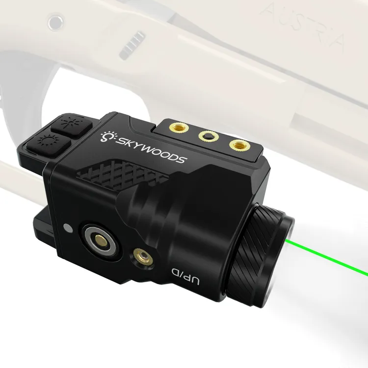 SKYwoods海外版户外下挂战术手电带激光爆闪磁吸附充电