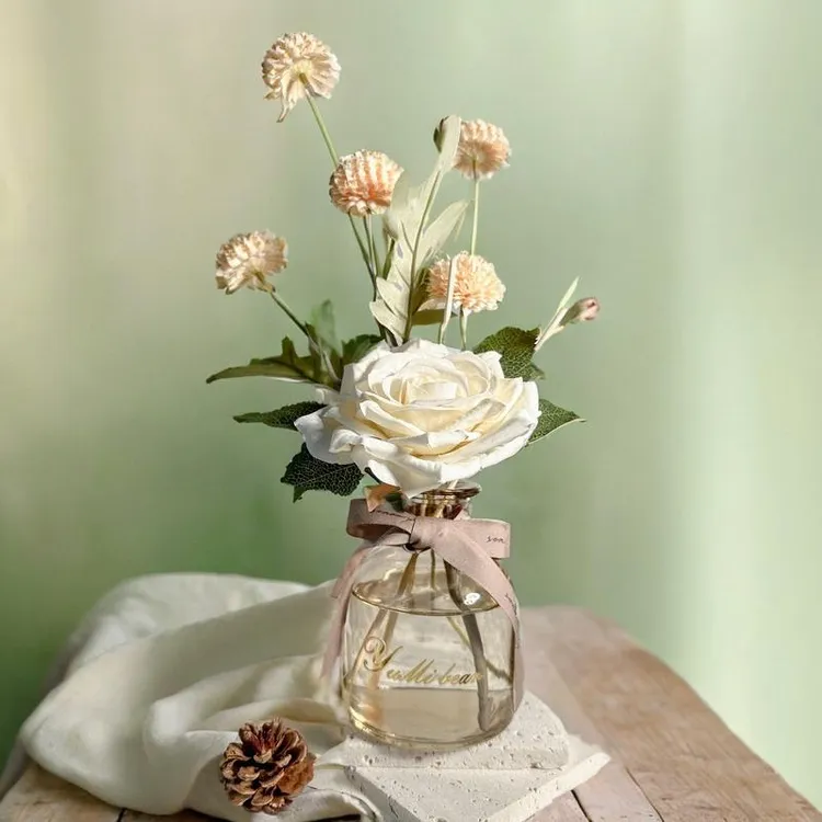 德国栀子花干花香薰室内持久留香家用高级卫生间卧室客厅除臭香氛