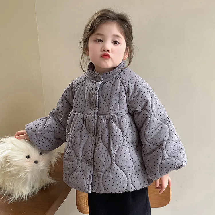 秋冬儿童套装碎花森系冬季棉衣棉袄碎花女童棉服复古宝宝加绒裤