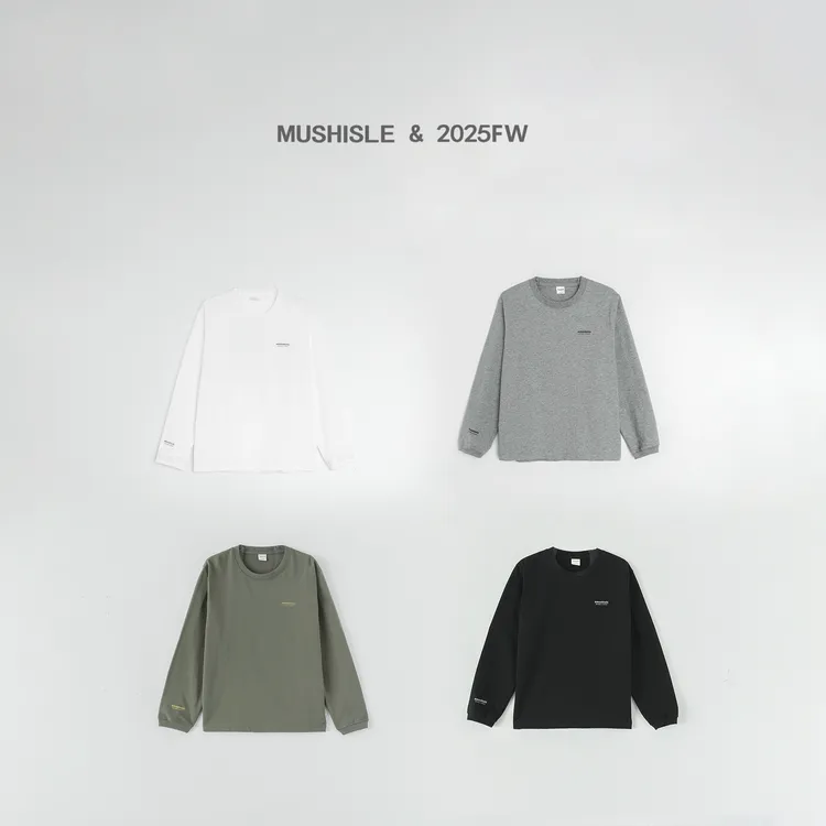 【MUSHISLE】阿又秋季童装儿童男童中大童纯棉双纱印花长袖85026Q