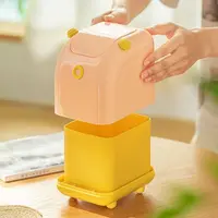 16.8X16X12小羊桌面垃圾桶 颜色不挑