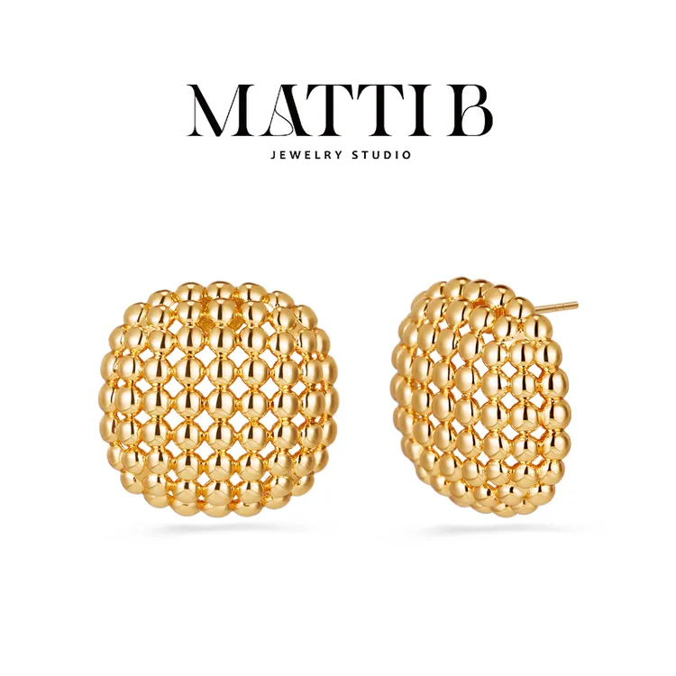 铜合金耳饰 明星网红新爆款独特小众镂空设计高级感女士耳钉1756