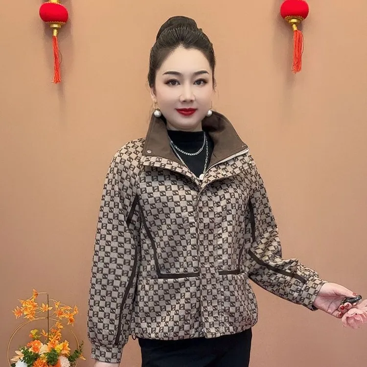 时尚休闲外套秋季新款上衣气质短外套