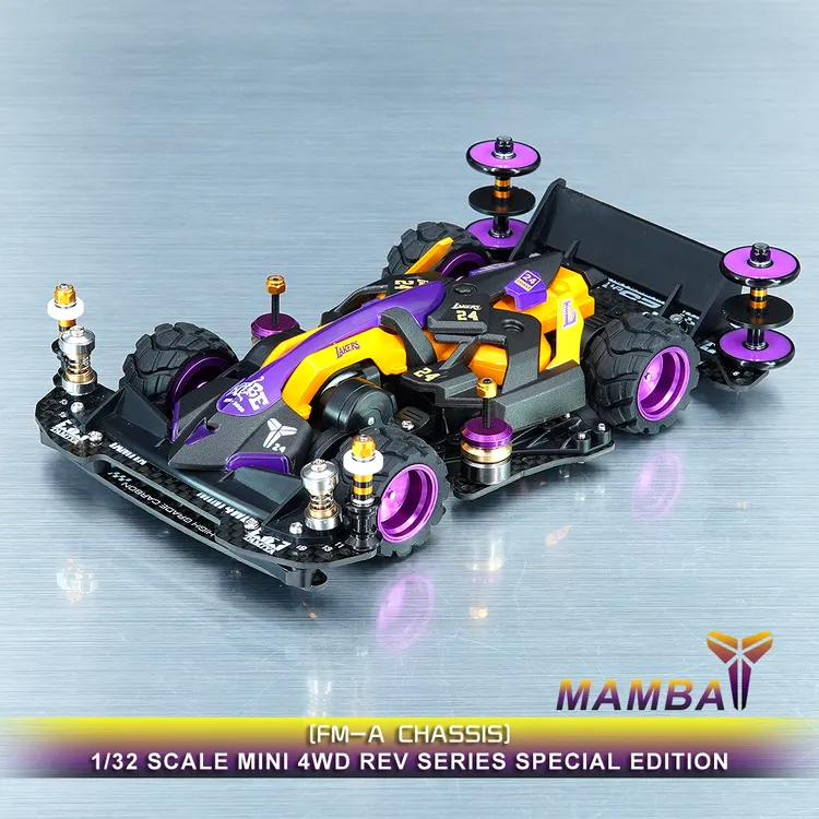 自制田宫四驱车 绝地战车 黑曼巴版 成品改装车 喷漆车壳 免安装