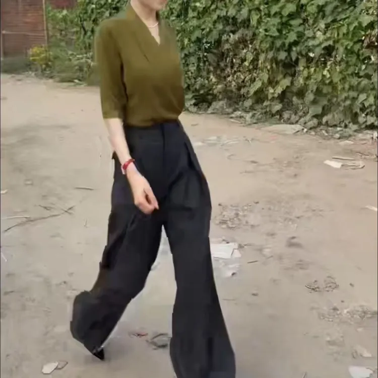 1新款时尚显瘦气质女士洋气百搭女装