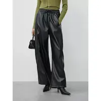 【MonTendre】M 秋季新款 甜裤潮流设计感亮面抽绳束脚显瘦休闲长裤