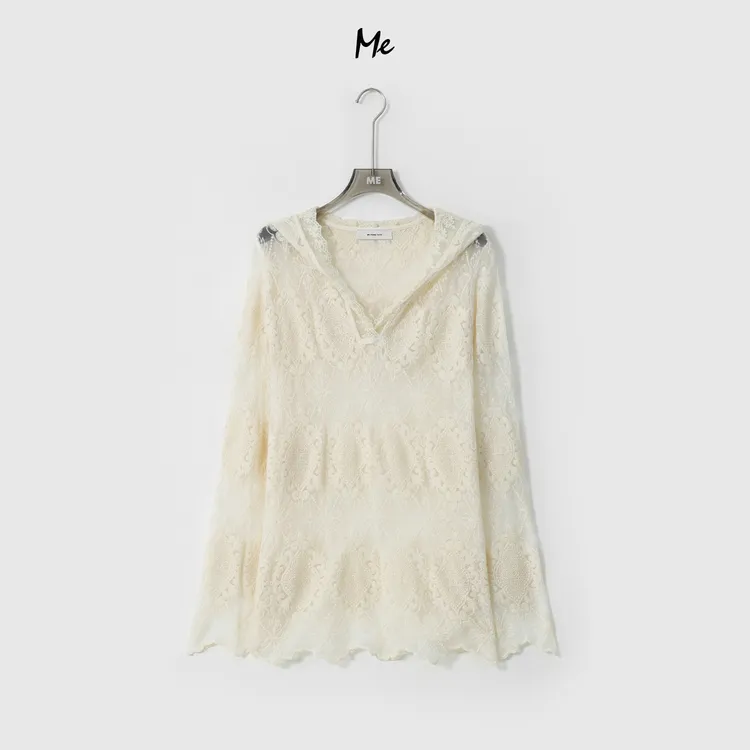 ME【花蕾罩衫】重工浮雕蕾丝显瘦防晒百搭休闲一手长上衣MESS1340