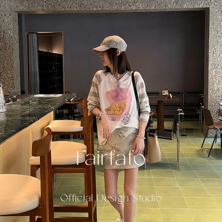 【擦脏不规则短裙】复古做旧感潮牌高级QZCL55150