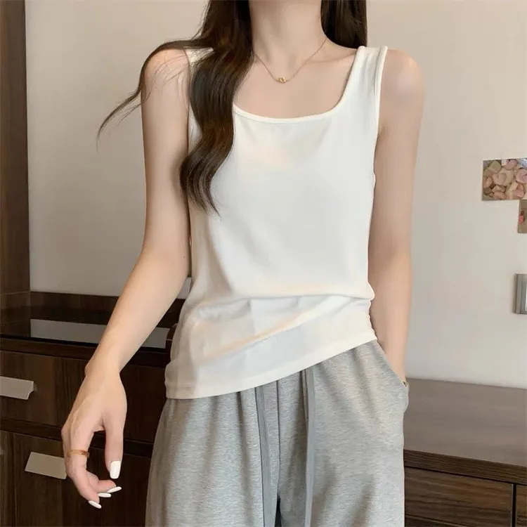 -女款大码宽肩带吊带背心女胖MM宽松遮肚显瘦内搭外穿内搭背心