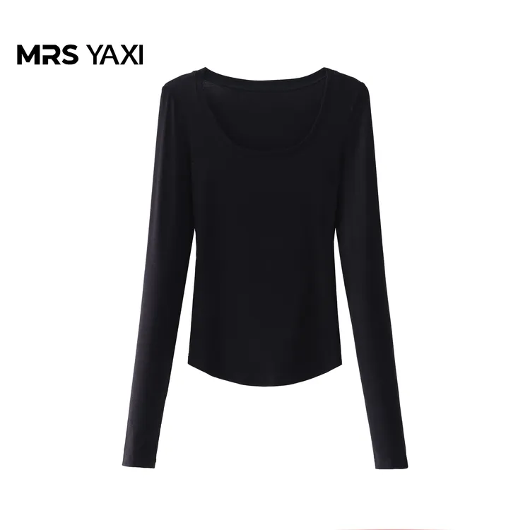 Mrsyaxi纯色修身百搭T恤YX5081901