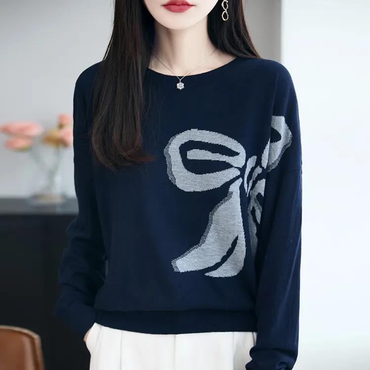 微胖mm春秋大码女士毛衣遮肚子显瘦气质上衣内搭可外穿针织打底衫