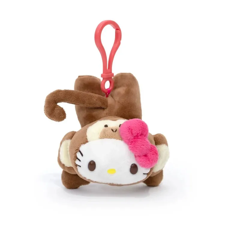 国内现货美版三丽鸥动物hello kitty小猴子毛绒挂件凯蒂猫玩偶