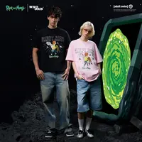 【Rick and Morty官方联名】WHOOSIS 人物刺绣短袖T恤潮流休闲卡通