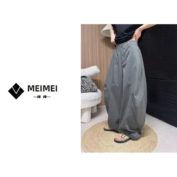 XMM.《高级感立体剪裁工装裤》夏季时尚休闲百搭舒适工装裤-HZ81185