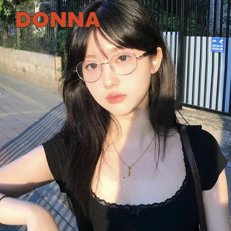 【氧气框】DONNA哆哪百搭复古超轻简约大框框镜韩版眼镜时尚NJ10018