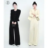 迦素JIASU【雅典夜韵】25年早秋老钱百搭通勤出游小香风套装S545