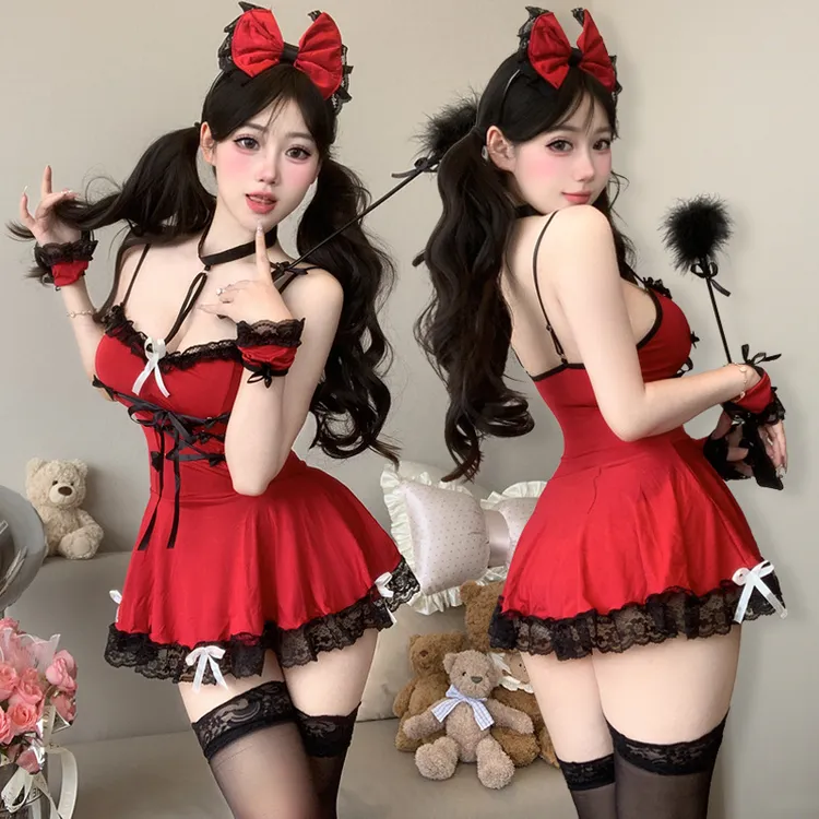 可爱性感诱惑超短睡裙睡衣衣服套装8255