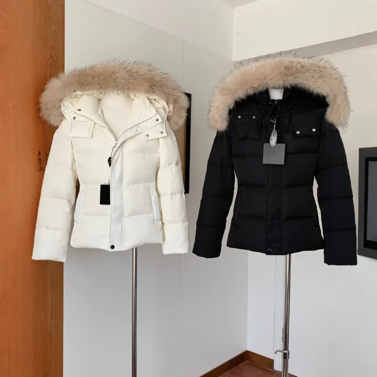 曦曦款羽绒连帽羽绒服女2025年新款短款收腰保暖外套白鸭绒厚