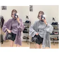 【 限定浪漫】 立领背心➕开衫毛衣套装