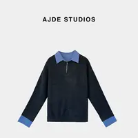 AJDE｜蓝格叠穿毛衫 01秋冬穿搭