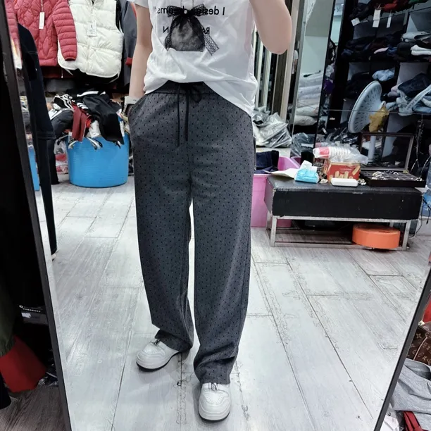 优质特色点点时尚气质休闲裤8812品