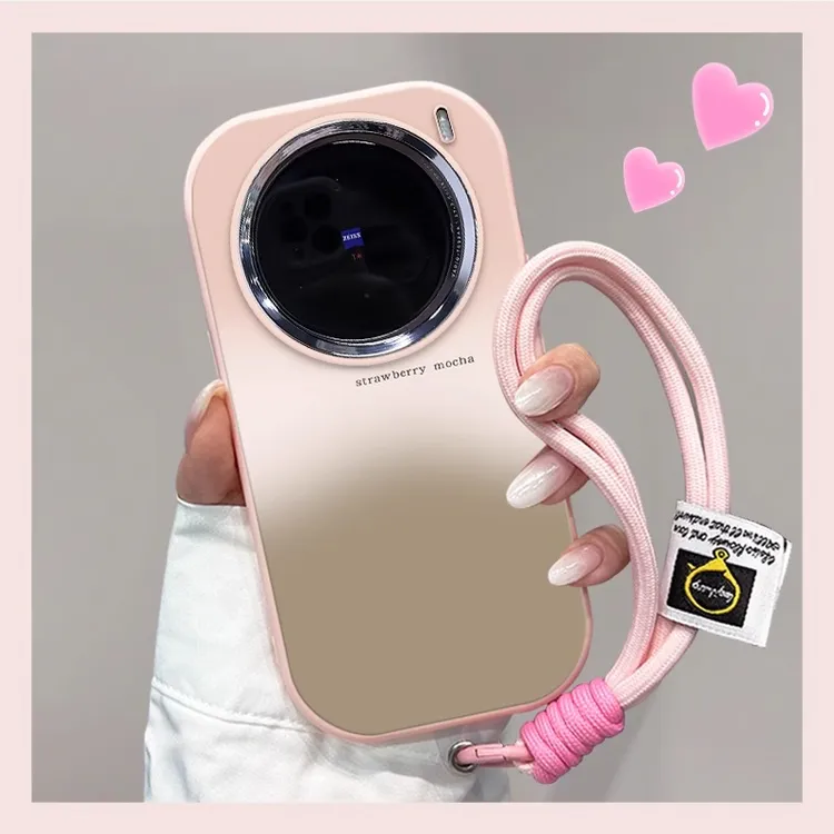 适用vivox300pro高级感简约爆款手机壳新款X200s挂绳x200ultra女