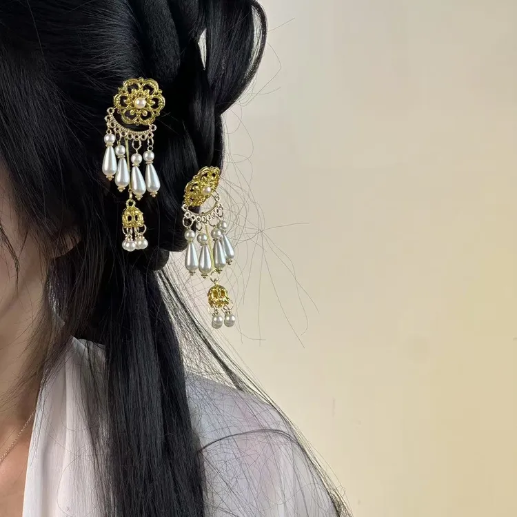 月华流苏发簪汉服古风配饰发饰