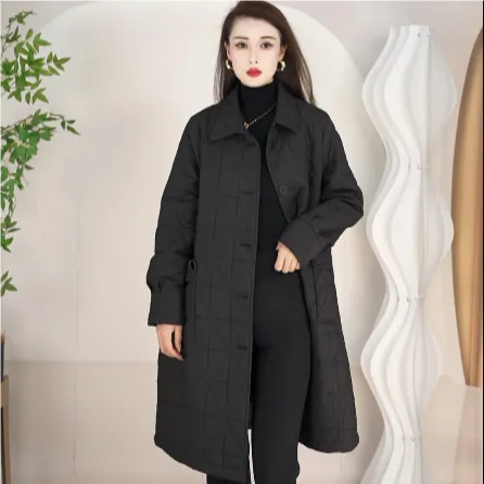 2025春秋冬季休闲外套女黑色韩版新款女装中长款气质时尚风衣
