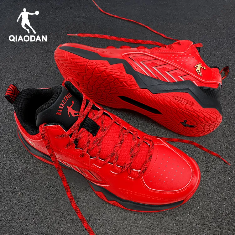 乔丹红色篮球鞋2025年实战篮球鞋男新款官方旗舰减震防滑耐磨球鞋