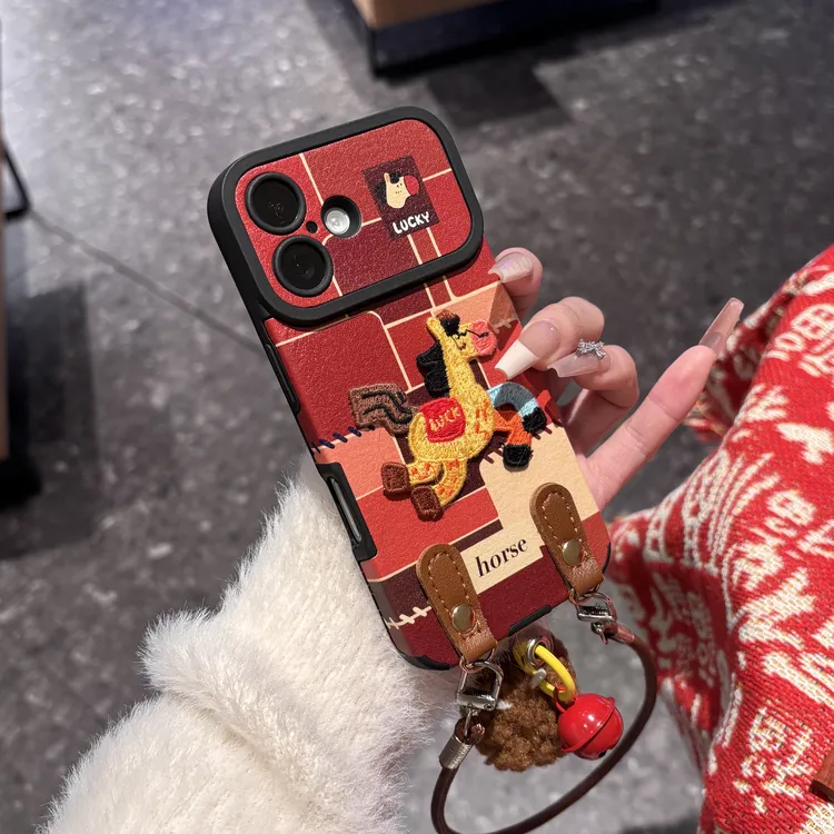 ZMGX奔腾小马适用苹果17大视窗贴皮手机壳华为P70vivoppo小米17套