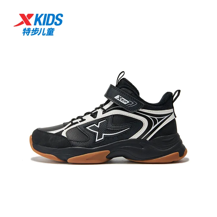 【千禧复古风】特步儿童秋季大底防滑中大童男棉鞋时尚675415379429