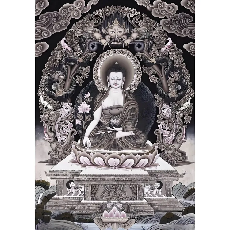 DMC十字绣-唐卡释迦牟尼佛刺绣