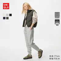 优衣库女装HEATTECH仿羊羔绒运动裤/卫裤秋冬新款479617