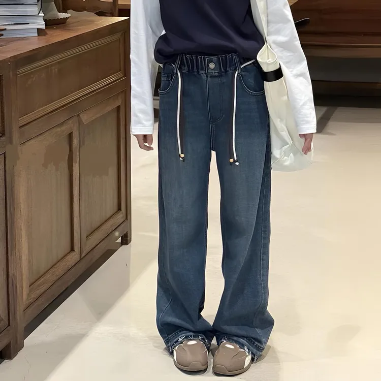 &苏珊&新款秋款牛仔裤直筒裤窄版款cc潮酷2319