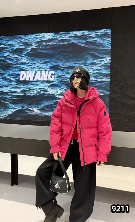 大码女装-9211拉链服装版型短外套女冬季显瘦棉衣潮流百搭休闲