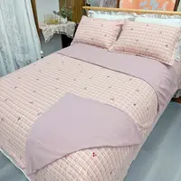 【单人被套】1.6×2.1米加密双股纱布 新款 有氧透气印花【彩结】