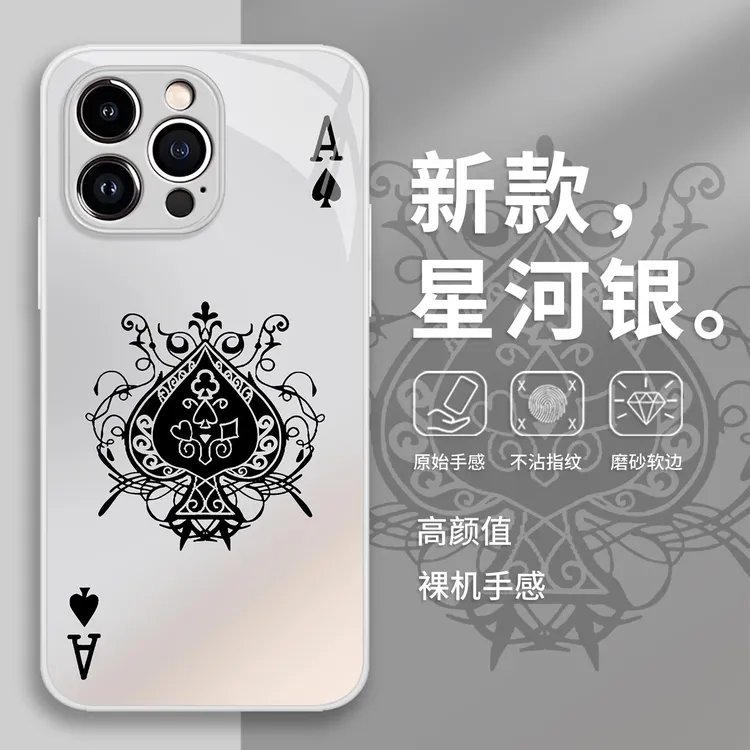 适用黑桃A高级感华为pura80扑克mate70pro高级感p50潮牌p60手机壳