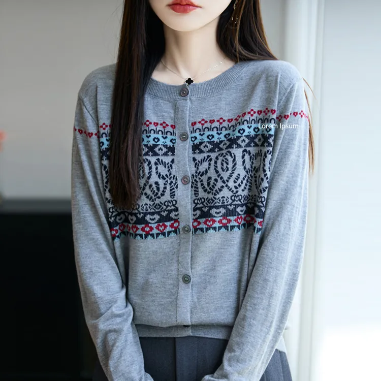 胖mm春秋大码外搭羊毛针织开衫女薄款2025早秋新款女士毛衣短外套